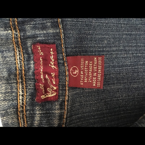 Vintage cropped Jean jacket size large - Picture 5 of 6